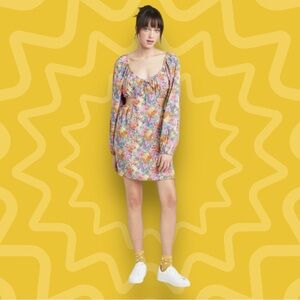Wild Fable Floral Cutout Mini Dress-Size 1X